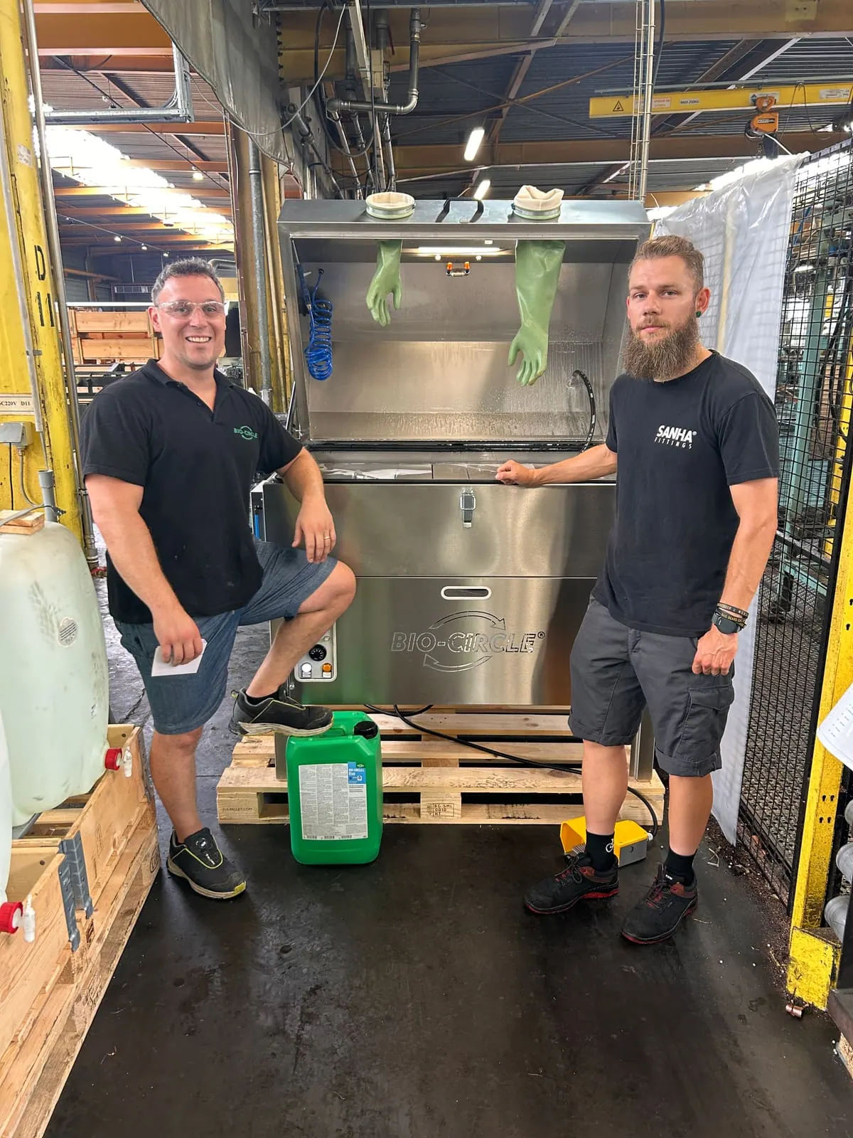 Sanha Fittings reinigt geproduceerde onderdelen met de HP Vigo en L Evo